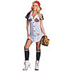 Women&#8217;s Grand Slam Baseball Costume - Medium Image 1