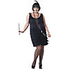 Women&#8217;s Plus Size Fashionable Flapper Costume - XXL Image 1
