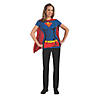 Women&#8217;s Supergirl&#8482; Shirt Costume with Cape - Medium Image 1