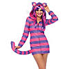 Women's Cozy Cheshire Cat Cozy Costume Image 1