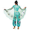Women's Deluxe Aladdin&#8482; Live Action Teal Jasmine Costume - Medium Image 1