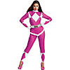 Women's Deluxe Mighty Morphin Pink Ranger Costume - Small Image 1