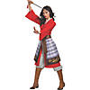 Women's Deluxe Mulan Hero Red Dress Costume - Medium Image 1