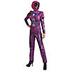Women's Deluxe Pink Ranger Costume - Small Image 1