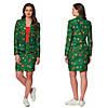 Women's Green Christmas Tree Suit Image 1