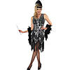 Women's Platinum Flapper Dress Image 1