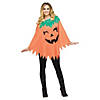 Women's Pumpkin Poncho Costume Image 1