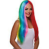Women's Rainbow Wig Image 1