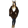 Women's Reindeer Poncho Image 1