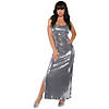 Women's Silver Long Sequin Dress - Small Image 1