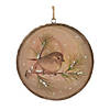 Wood Bird Tree Disc Ornament (Set Of 12) 4"H Wood Image 1