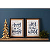 Wood Framed Christmas Carol Sentiment Wall Sign (Set of 2) Image 4
