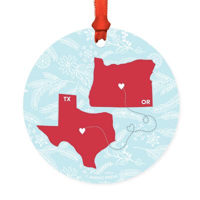 Wood MDF Ornament Long Texas and Oregon Image 1