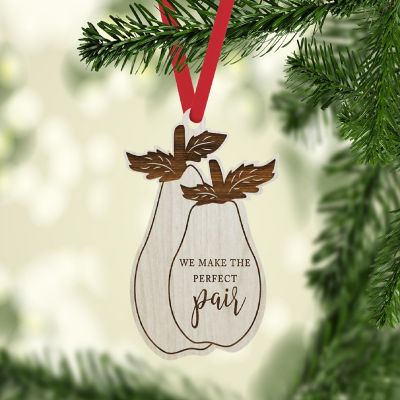Wood Ornament Make The Perfect Pair Pear Image 1