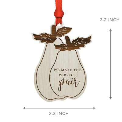 Wood Ornament Make The Perfect Pair Pear Image 2