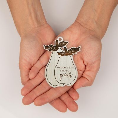 Wood Ornament Make The Perfect Pair Pear Image 3