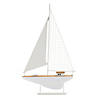Wood Sailboat Sculpture Sailboat (Set Of 2) 11"L X 18.25"H Metal/Wood Image 1