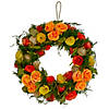 Wooden and Dried Floral with Moss and Twigs Spring Wreath  12" Image 1