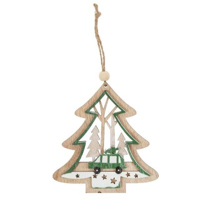 Wooden Christmas Tree Ornament Image 2