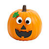 Wooden Jack-O&#8217;-Lantern Pumpkin Decorating Craft Kit - Makes 12 Image 1