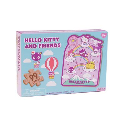 Wooden Jigsaw Puzzle Hello Kitty and Friends Seize the Moment 88pcs Image 2