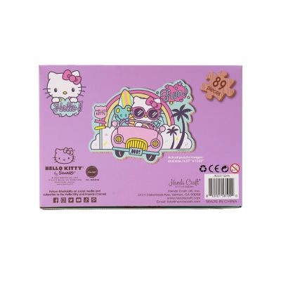 Wooden Jigsaw Puzzle Hello Kitty Kawaii Vacation 89pcs Image 3