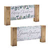 Wooden Tabletop Holiday Sentiment Plaque (Set of 4) Image 1