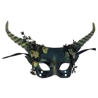 Woodland Mystical Creature Horned Costume Mask Image 1