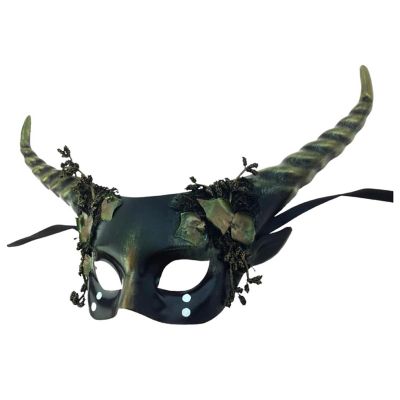 Woodland Mystical Creature Horned Costume Mask Image 1