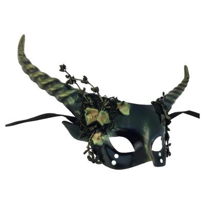 Woodland Mystical Creature Horned Costume Mask Image 2
