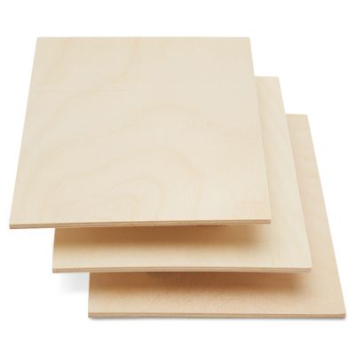 Woodpeckers Crafts, DIY Unfinished Plywood 1/8" x 5" x 7", Pack of 12 Image 1