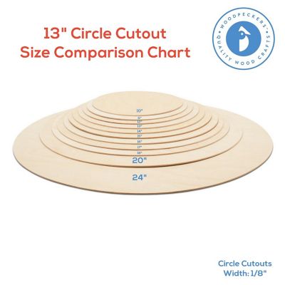 Woodpeckers Crafts, DIY Unfinished Plywood Circle 13" x 1/8", Pack of 5 Image 3
