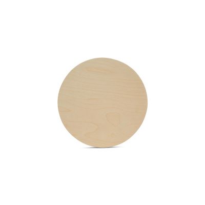 Woodpeckers Crafts, DIY Unfinished Plywood Circle 6" x 1/4", Pack of 10 Image 1