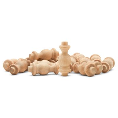 Woodpeckers Crafts, DIY Unfinished Wood 1-1/2&quot; Birch Spindle, Pack of 50 Image 1