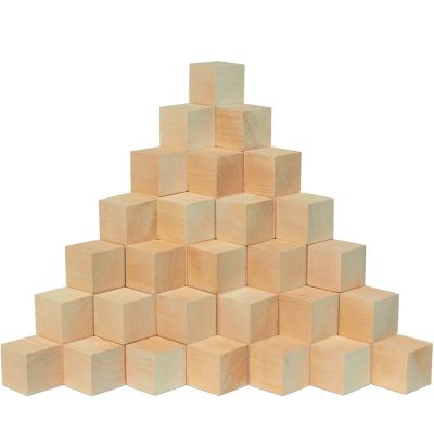 Woodpeckers Crafts, DIY Unfinished Wood 1-1/2" Cube, Pack of 100 Image 1
