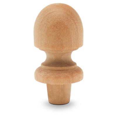 Woodpeckers Crafts, DIY Unfinished Wood 1-1/2" Finial, Pack of 25 Image 1