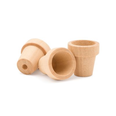 Woodpeckers Crafts, DIY Unfinished Wood 1-1/2" Flower pot, Pack of 100 Image 1