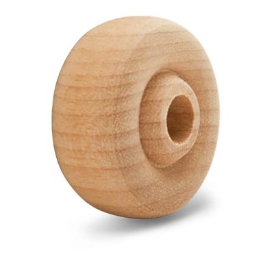 Woodpeckers Crafts, DIY Unfinished Wood 1", 1/2" Thick Classic Wheels Pack of 50 Image 2