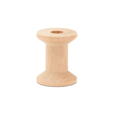 Woodpeckers Crafts, DIY Unfinished Wood 1-1/8" Hourglass Spool, Pack of 100 Image 2