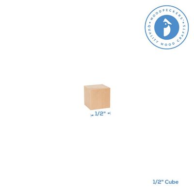 Woodpeckers Crafts, DIY Unfinished Wood 1/2" Cube, Pack of 250 Image 3
