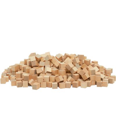 Woodpeckers Crafts, DIY Unfinished Wood 1/2" Cube, Pack of 500 Image 1