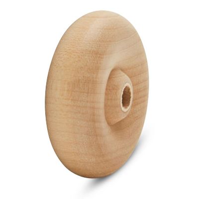 Woodpeckers Crafts, DIY Unfinished Wood 1-3/4" Classic Wheels Pack of 12 Image 2
