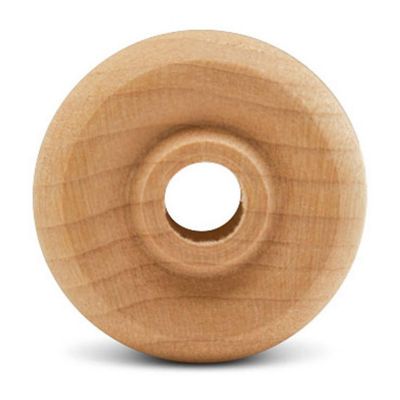 Woodpeckers Crafts, DIY Unfinished Wood 1", 3/8" Thick Classic Wheels Pack of 25 Image 1