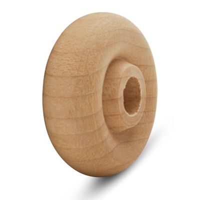 Woodpeckers Crafts, DIY Unfinished Wood 1", 3/8" Thick Classic Wheels Pack of 25 Image 2