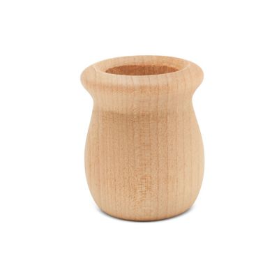 Woodpeckers Crafts, DIY Unfinished Wood 1-5/8" Bean Pot Candle Cup, Pack of 25 Image 2