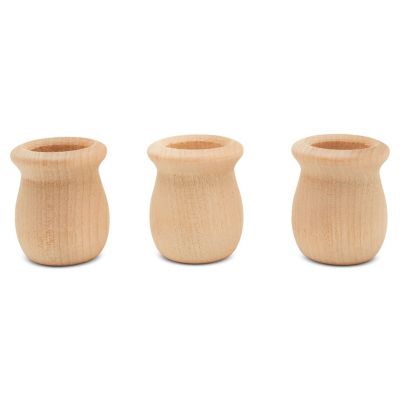Woodpeckers Crafts, DIY Unfinished Wood 1-5/8" Bean Pot Candle Cup, Pack of 50 Image 2