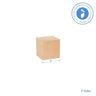 Woodpeckers Crafts, DIY Unfinished Wood 1" Cube, Pack of 100 Image 3