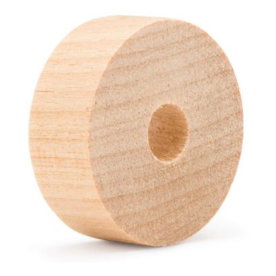 Woodpeckers Crafts, DIY Unfinished Wood 1" Slab Wheels Pack of 25 Image 2