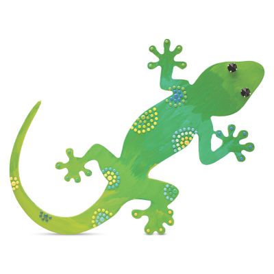 Woodpeckers Crafts, DIY Unfinished Wood 10" Lizard Cutout Pack of 3 Image 3