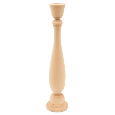 Woodpeckers Crafts, DIY Unfinished Wood 11" Candlestick, Pack of 2 Image 3